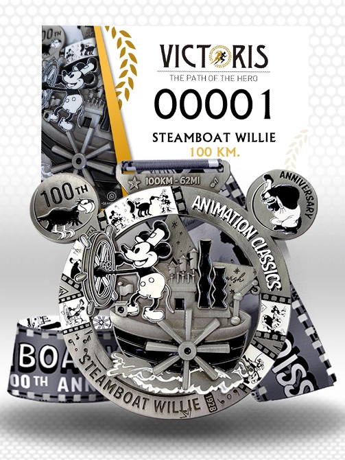 Race pack with medal of Reto SteamBoat