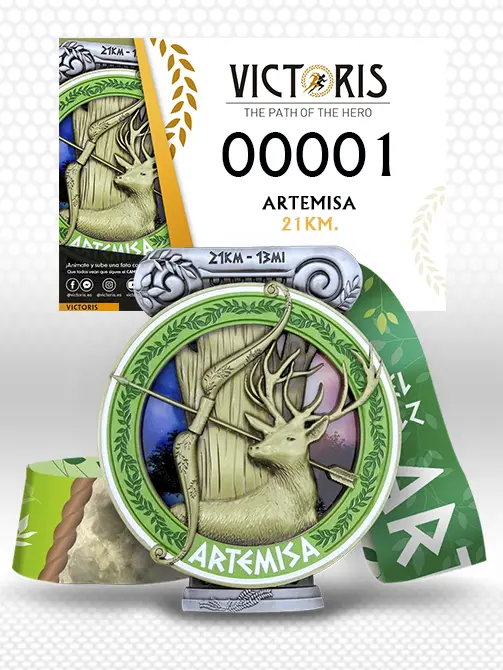 Pack de carrera con medalla de Reto de Artemisa