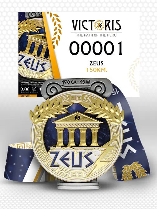 Pack de carrera con medalla de Reto de Zeus