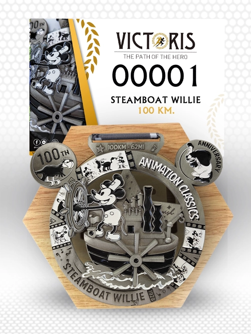Pack de carrera con medalla y honeycomb de Reto SteamBoat